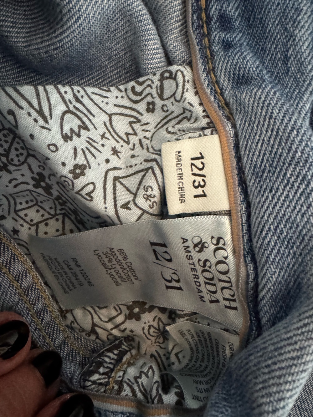 Scotch & Soda Light Blue Wide-Leg Denim Jeans - Picture 4 of 11